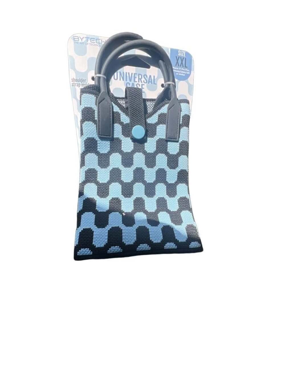 Bytech Universal Case Size XXL Fabric Tech Pouch Blue and Black